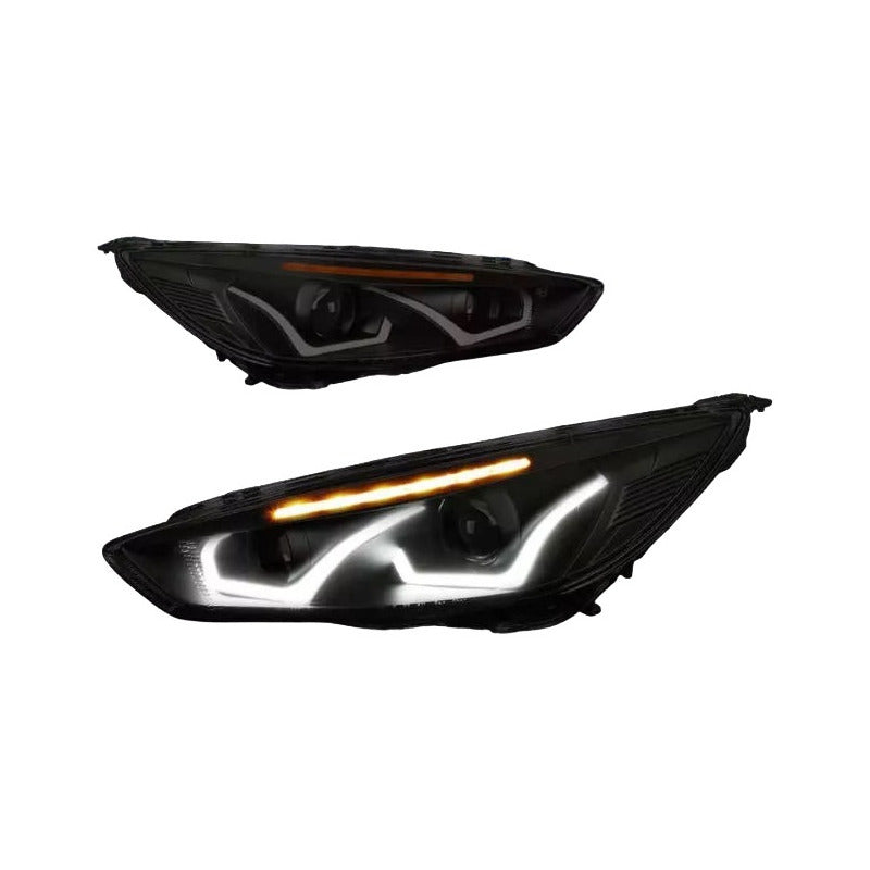 Faros Led Para Ford Focus Ahumado/ambar 2015 2016 2017 2018