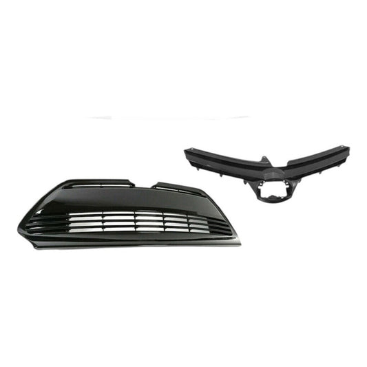 Parrilla Delantera Toyota Corolla Le Xle 2017 2018 2019 Negro Brillante Brillante