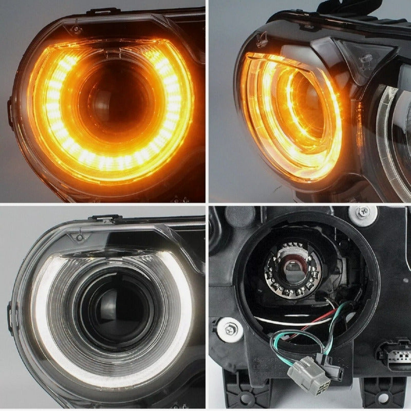 Double Beam Led Headlights Dodge Challenger 2015 to 2019