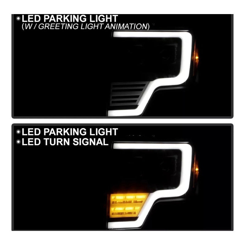 Faros Delanteros Led F-150 Lobo 2009 2010 2011 A 2014