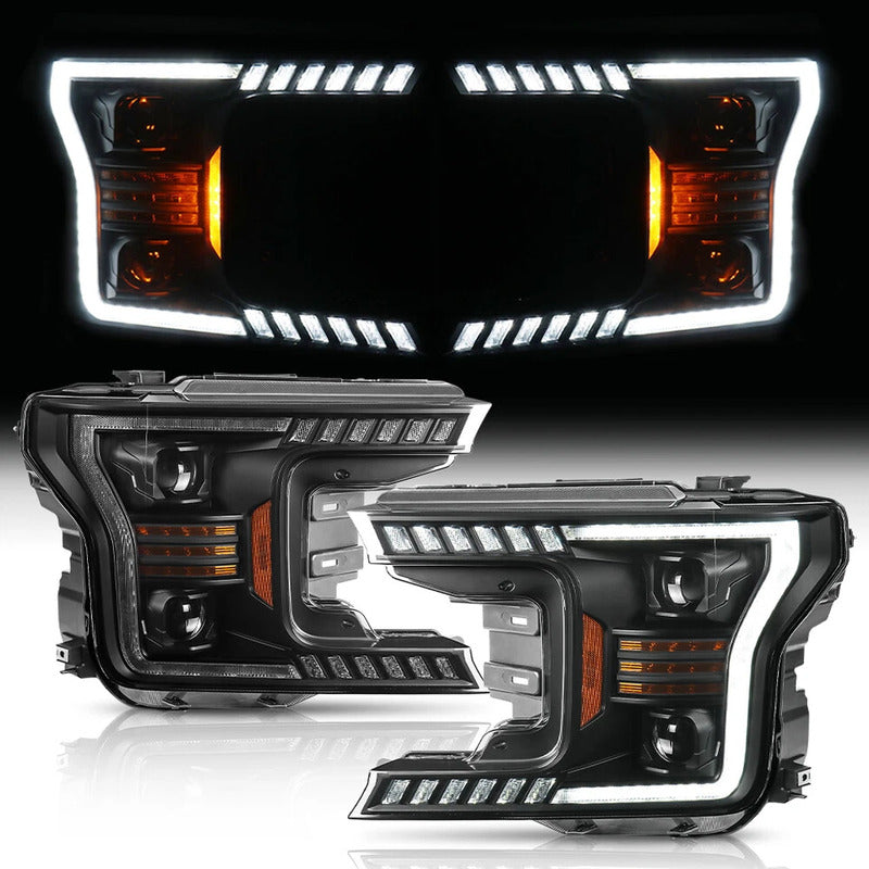 Faros Led Drl  F-150 Lobo 2018 2019 2020