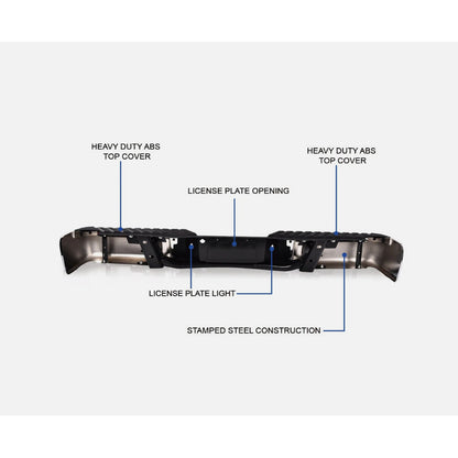Defensa Trasera Cromada Ford F-150 2009-2014 Sin Sensores
