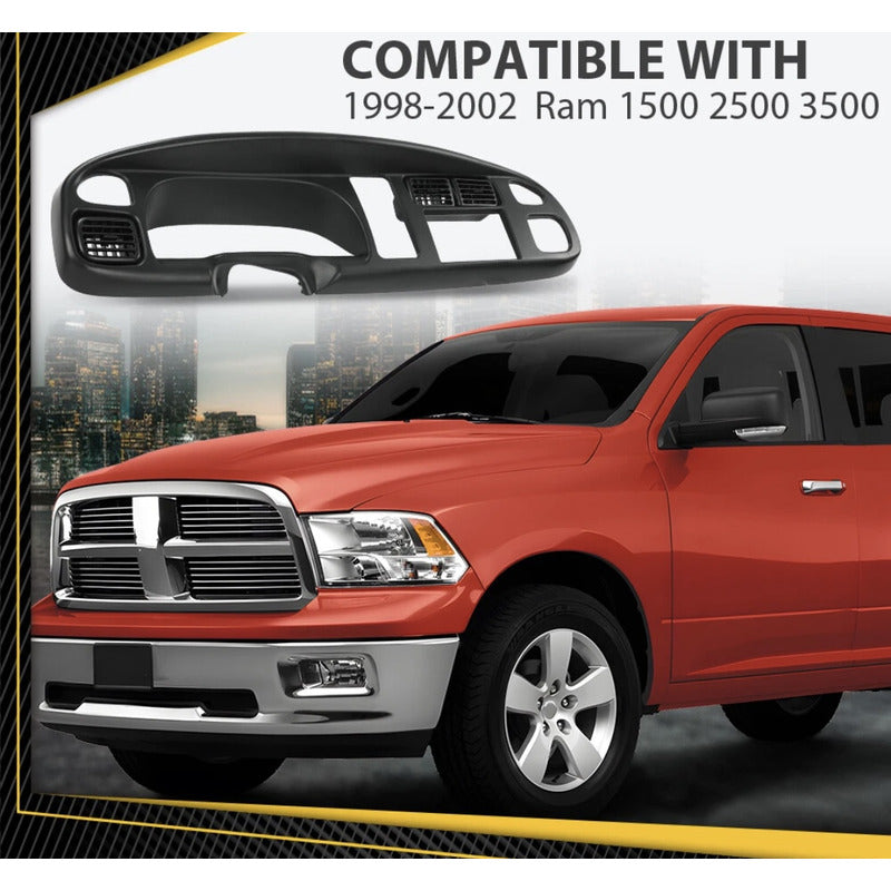 Bisel Tablero Dodge Ram 1500 2500 1998 1999 A 2002 Negro