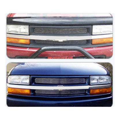 Parrilla Delantera Chevy S-10 Y Blazer 1998 1999 A 2005 Cromada Negro