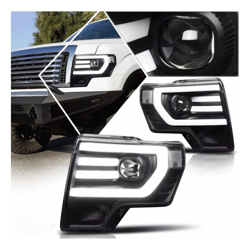 Faros Led Para Ford Lobo F-150 2009 2010 2011 2012 2013 2014