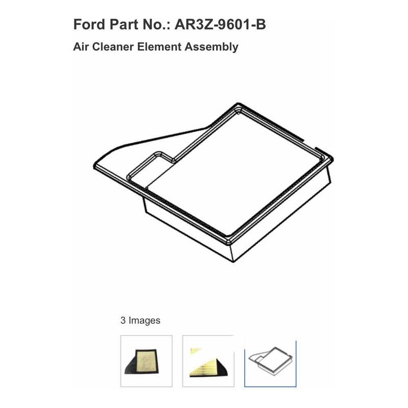 Filtro De Aire Mustang Ar3z 9601-b 2010 2011 2012 A 2014