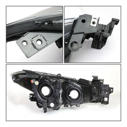 Faros Para Mazda 3 Carcasa Negra 2014 2015 2015 2016