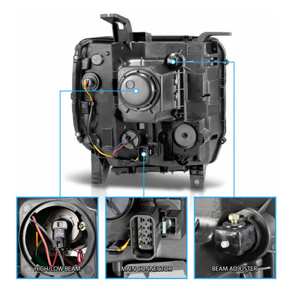 Par De Faros Sierra 1500 2014 2015 2500/3500 Hd 2015-2019