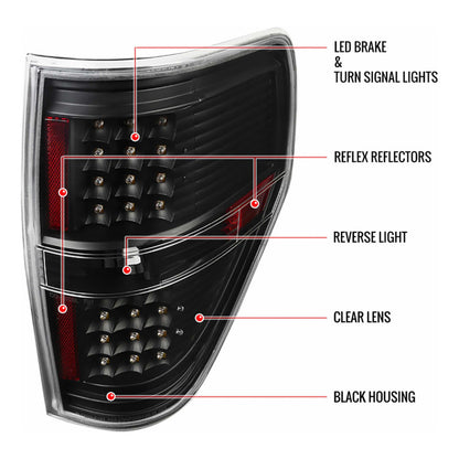 Calaveras Led Ford F-150 Lobo 2009 a 2014