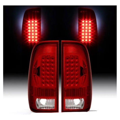 Par Calaveras Led 1999-2007 F250 F350/f450 Sd 1997-2003 F150 Rojo