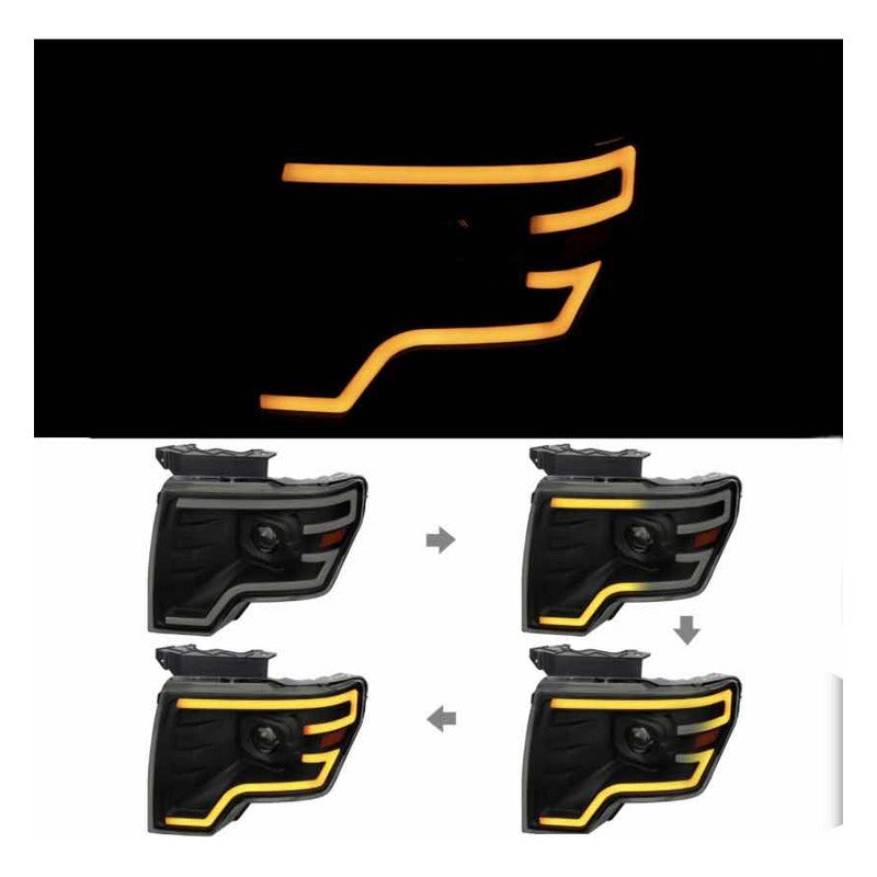 Faros Secuencial Led Ford Lobo F-150 2009 2010 2011 A 2014