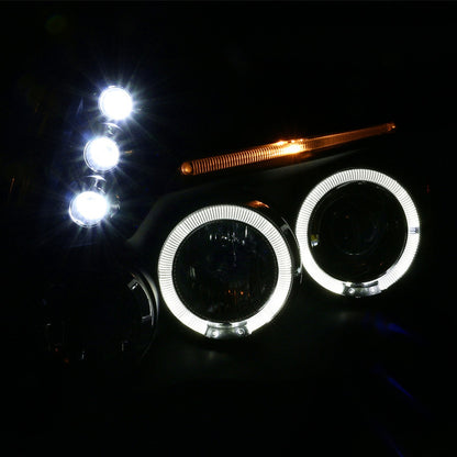Dual Halo Led Headlights Toyota Tacoma 2005 to 2011