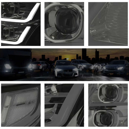 Smoked Led Headlights Chevrolet Tahoe Suburban 2015 to 2020