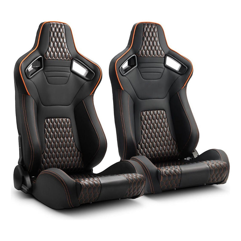 Reclining Racing Seats with Slider Adjustment