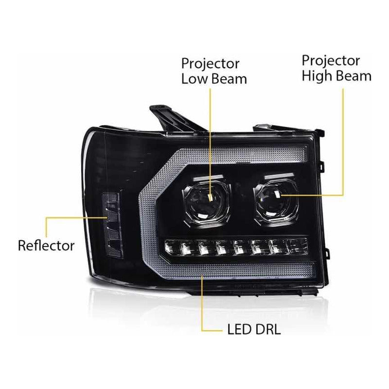 Faros Led Sierra 1500 2500hd 2500hd 3500hd 07-13