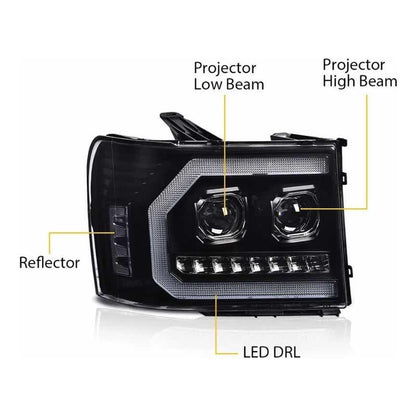 Faros Led Sierra 1500 2500hd 2500hd 3500hd 07-13