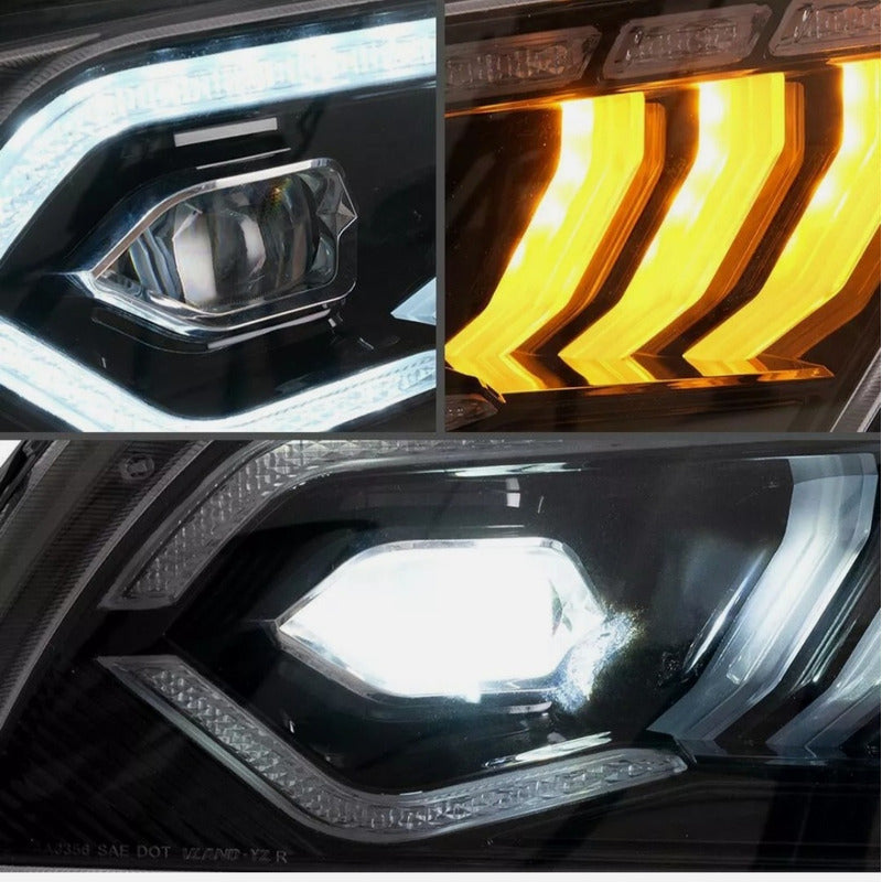 Faros Led Secuencial Ford Mustang 2010 2011 2012 2013 2014