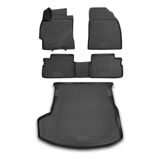 Tapetes Premium Omac Para Toyota Corolla 2014-2019 Tpe Negro