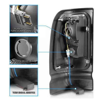 Combo Faros Y Calaveras Led Dodge Ram 1994 A 2001