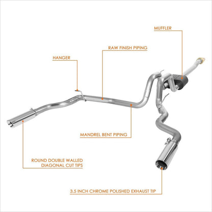 Sistema De Escape F-150 Lobo 2.7/3.5/5.0l 2015 2016 A 2020