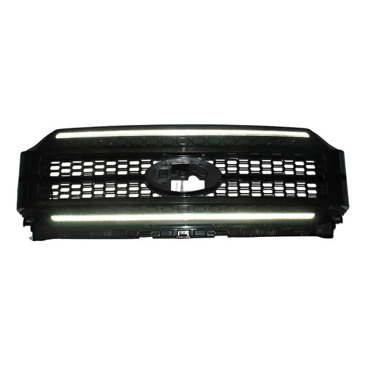 Parrilla Ford F-150 Lobo Drl Negro 2021 2022 2023 2024 Brillante
