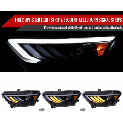 Faros Led Mustang 2015 2016 2017 Izquierdo