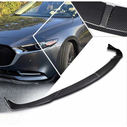 Lip Spoiler Accesorios Fibra Carbono Mazda 3 2019 2020 2021