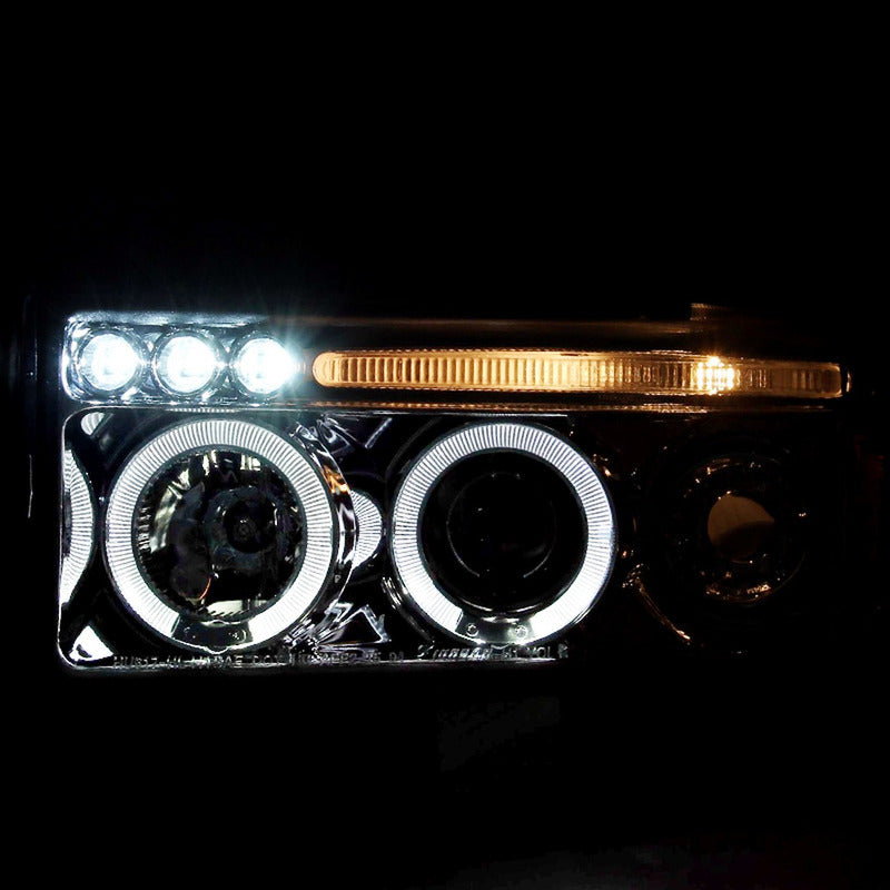 Ram 1500 Dual Halo LED Headlights 1994 to 2001