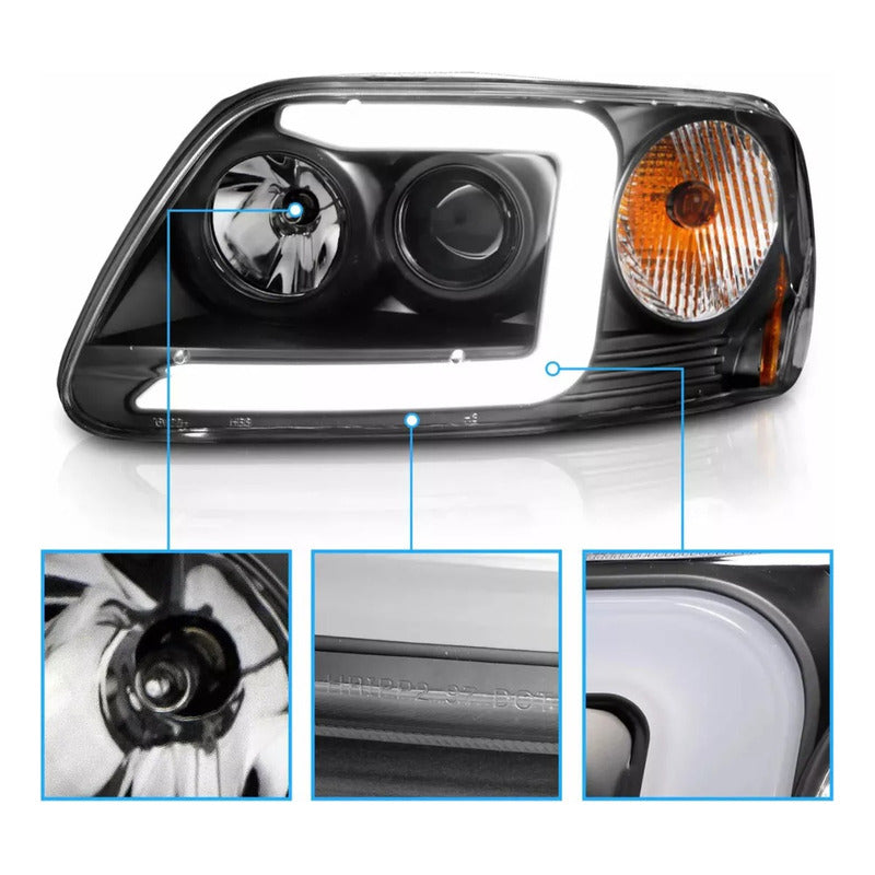 Par De Faros Led F-150 1997 1998 1999 2000 2001 2002 2003