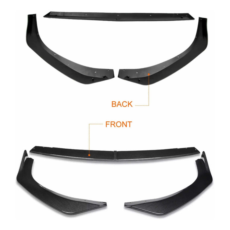 Lip Spoiler Accesorios Fibra Carbono Mazda 3 2019 2020 2021