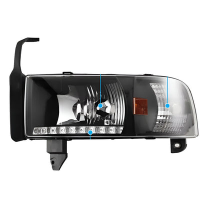 Faros Led Dodge Ram 1994 1995 1996 A 2002