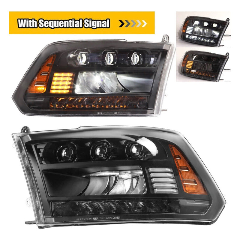 Faros Delanteros Led Ram 1500 2500 3500 2013 A 2018 Ambos Lados