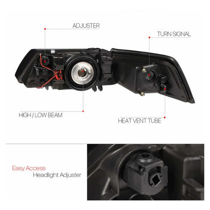Par De Faros Led Ford Mustang 99 2000 2001 2002 2003 2004