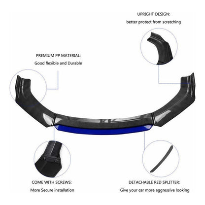 Lip Universal Fibra De Carbono Mercedes Jetta Mustang Audi