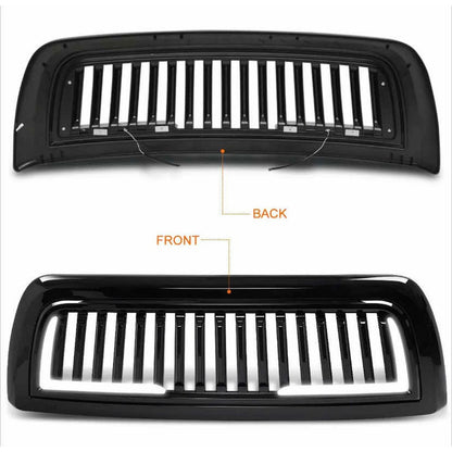 Parrilla Con Led Negro Brilloso Dodge Ram 2010 2011 A 2018