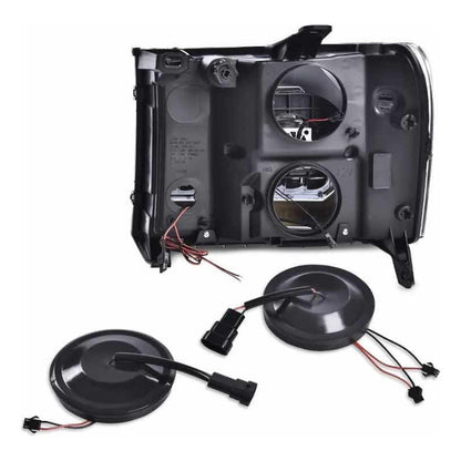 LED Headlights for the GMC Sierra 1500, 2500HD, and 3500HD (2007 to 2013)