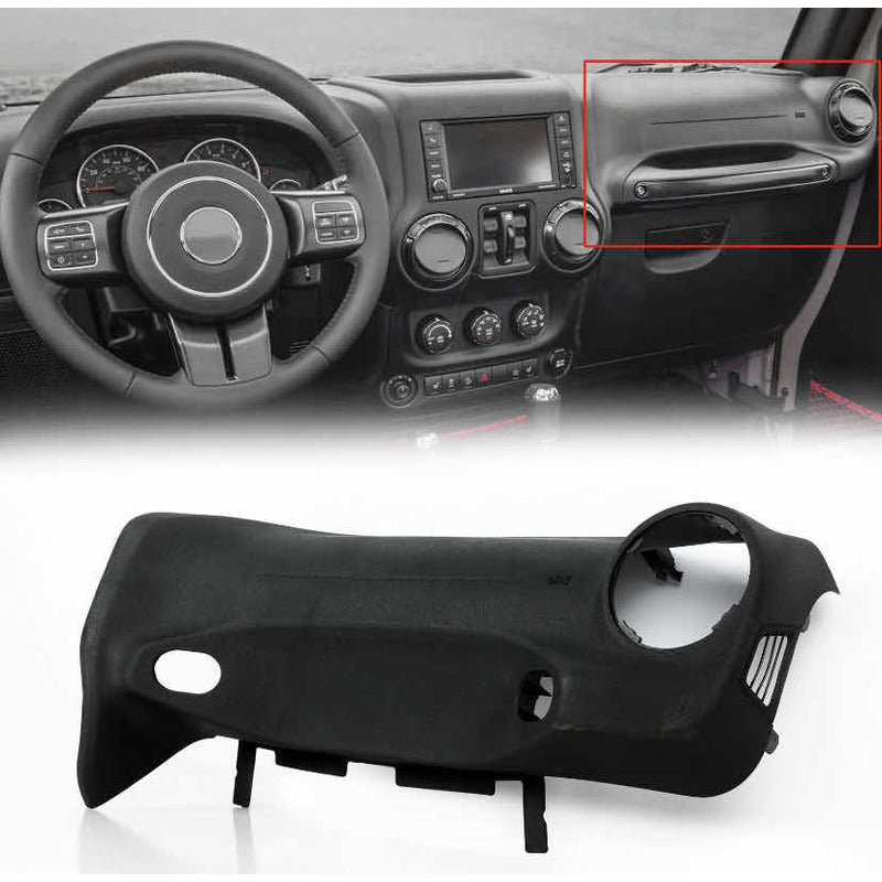 Passenger Side Dashboard Panel Cover Jeep Wrangler Jk 2015 to 2018