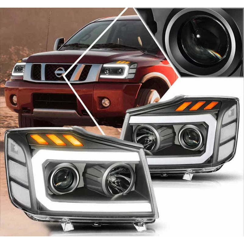 Par De Faros Led Nissan Titan Armada 2004 2005 2006 A 2015