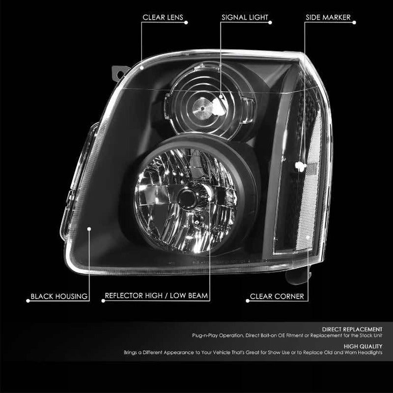 Faros Gmc Yukon Xl 1500 2500 Negro 2007 2008 A 2014