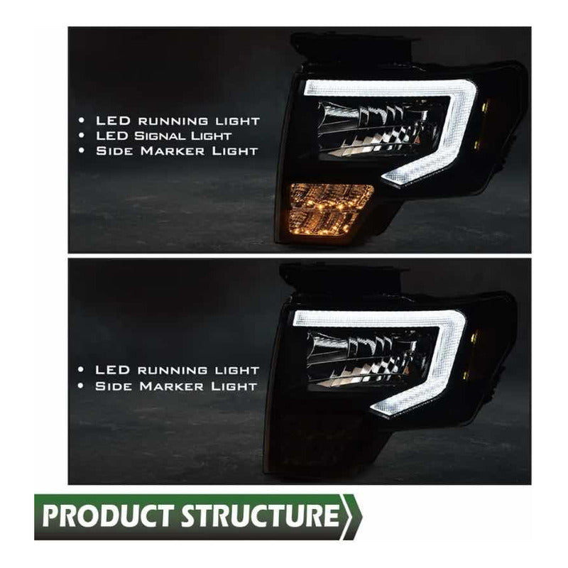 Led headlights Ford F-150 Lobo 2009 to 2014
