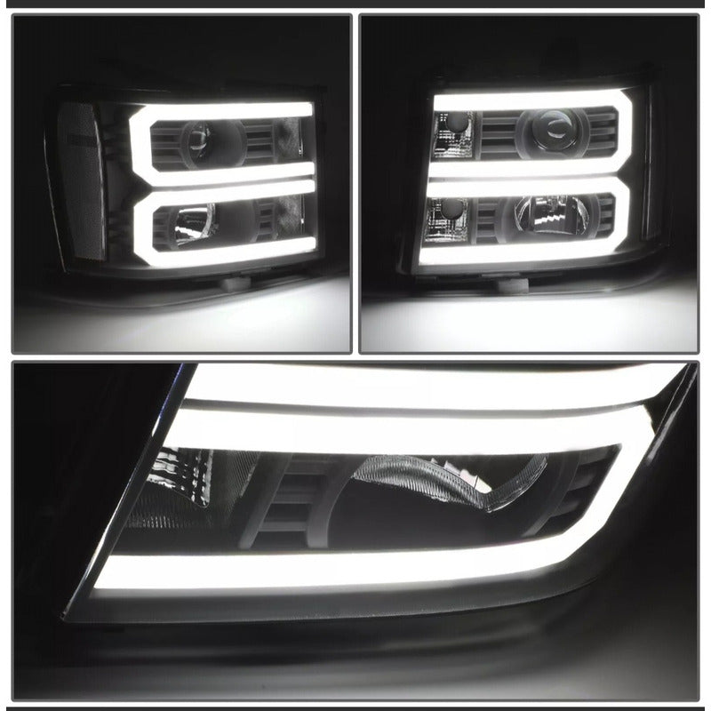 Led Drl Headlights GMC Sierra 2007 to 2014