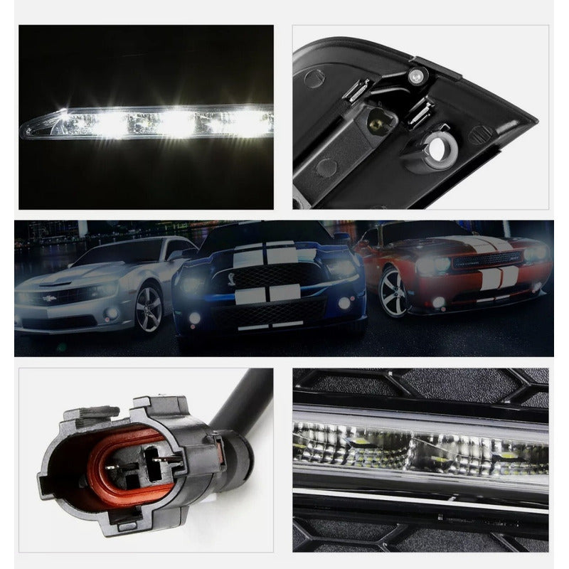 Pair of Led Fog Lights Chev Cruze 2010 2011 2012 2013 2014