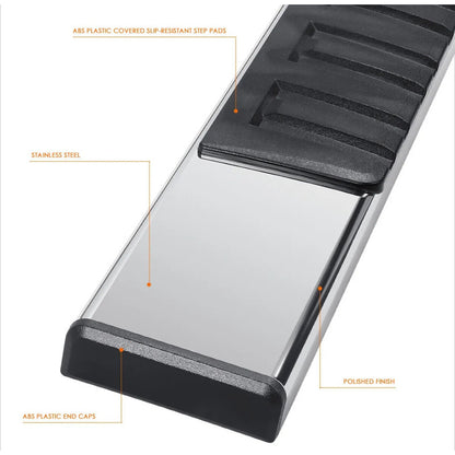 Running Boards Single Cab Chevrolet Silverado Cheyenne GMC Sierra 2007 to 2018