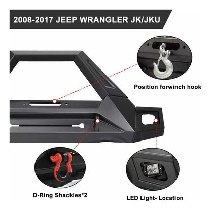 Front Bumper Jeep Wrangler Jk 2007 to 2018