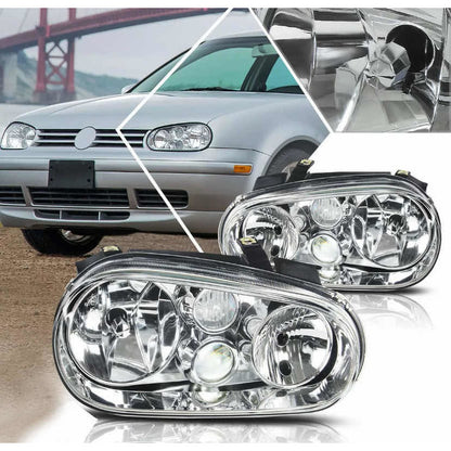 Par De Faros Volkswagen Golf/cabrio 1999 2000 2001 A 2006 Izquierdo