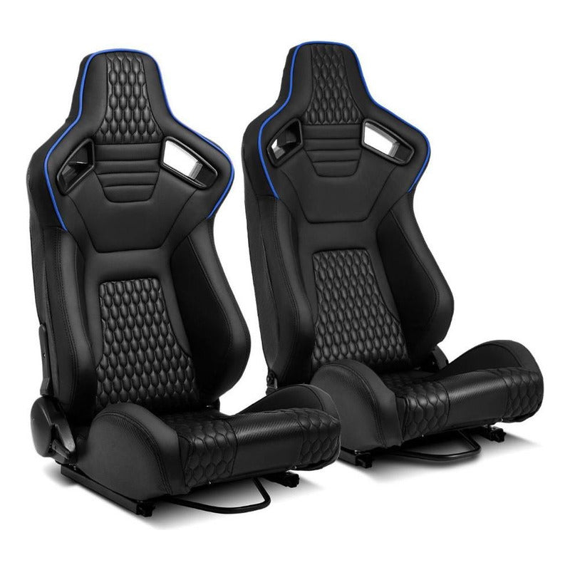 Reclining Racing Seats with Slider Adjustment