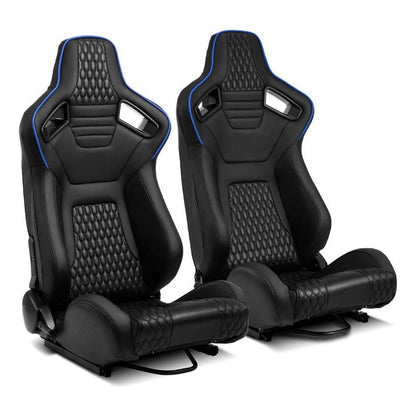 Reclining Racing Seats with Slider Adjustment