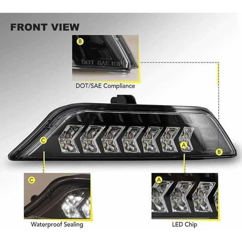 Faros De Niebla Led Mustang Sequential 2015 2016 2017