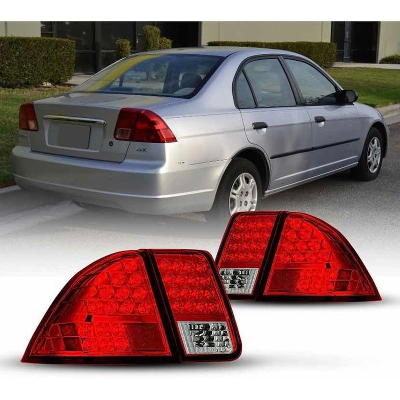 Calaveras Led Rojas Civic 2001 2002 2003 2004 2005