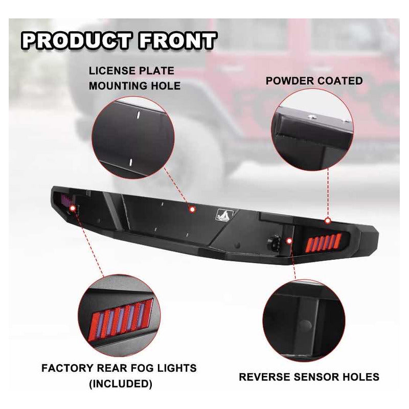 Defensa Trasera Led Jeep Wrangler Jk 2007 2007 A 2018